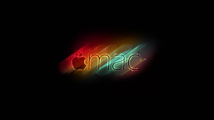 Широкоформатные обои Радужный Imac, Apple MAC