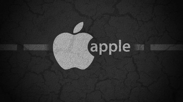 Широкоформатные обои Асфальтный apple, Рисунок на дороге