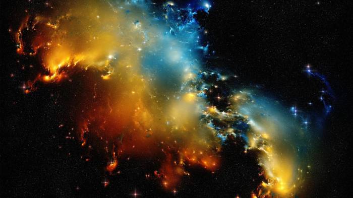 Широкоформатные обои Туманность, Helix Nebula