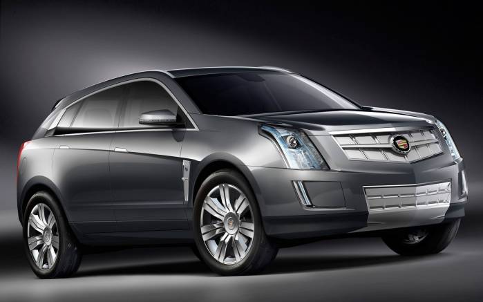 Широкоформатные обои Вид сбоку Cadillac Provoq Fuel Cell, Концепт Кадиллак Провок Фьюел Сел (Cadillac Provoq Fuel Cell)