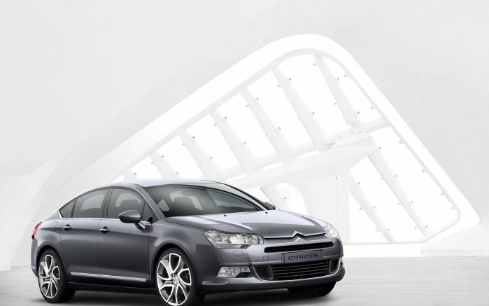 Широкоформатные обои Седан Citroen C5 2008, Седан Ситроен (Citroen C5 2008)