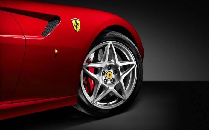 Широкоформатные обои Диск Ferrari 599 GTB, Колесо Феррари 599 (Ferrari 599 GTB)