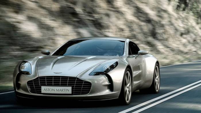 Широкоформатные обои Красивое купе, Aston Martin спереди