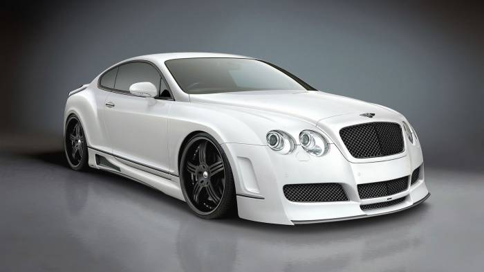 Широкоформатные обои Premier bentley, Белый bentley