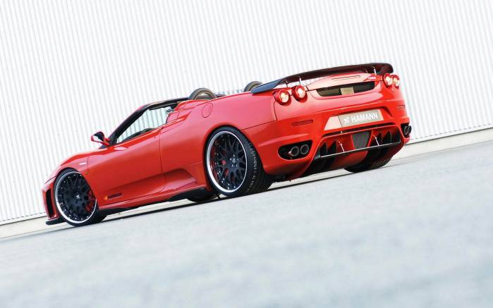 Широкоформатные обои Под углом Ferrari F430 Hamann, Под углом Феррари Хаман (Ferrari F430 Hamann)