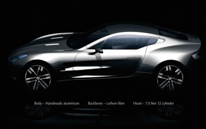 Широкоформатные обои Aston Martin One, Астон Мартин (Aston Martin One)