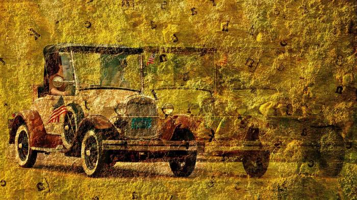 Широкоформатные обои Автомобильные фрески, Изображение фотографий на пергаменте