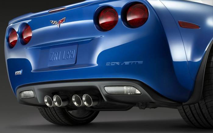 Широкоформатные обои Бампер Chevrolet Corvette ZR1, Бампер Шевроле Корвет (Chevrolet Corvette ZR1 2009)