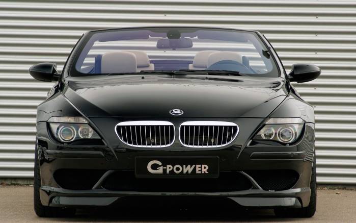 Широкоформатные обои BMW G power M6 hurricane, Вид спереди БМВ пауэр М6 Харрикейн (G power M6 hurricane)