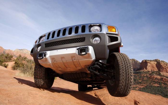 Широкоформатные обои Колесо Hummer H3T, Колесо Хаммер (Hummer H3T)