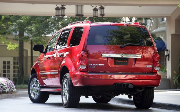 Широкоформатные обои Вид сзади Dodge Durango Hybrid 2009, Вид сзади Додж Дюранго Гибрид (Dodge Durango Hybrid 2009)