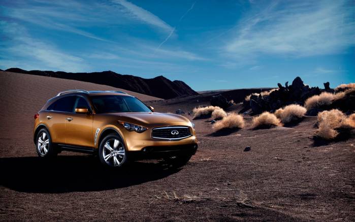 Широкоформатные обои Infiniti FX35, В пустыне Инфинити (Infiniti FX35)