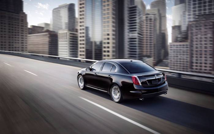 Широкоформатные обои Lincoln MKS сбоку, Линкольн вид сбоку (Lincoln MKS)