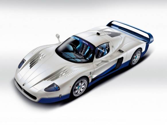 Широкоформатные обои Maserati сверху, Мазератти вид сверху (Maserati MC12)