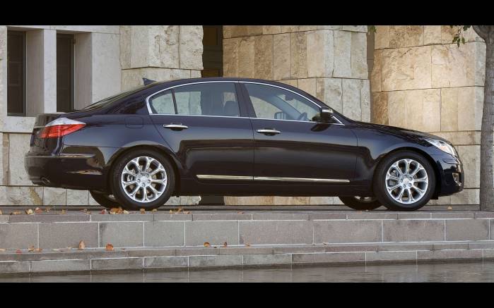 Широкоформатные обои Двигатель Hyundai Genesis Sedan, Двигатель Хундай Дженезис Седан (Hyundai Genesis Sedan)