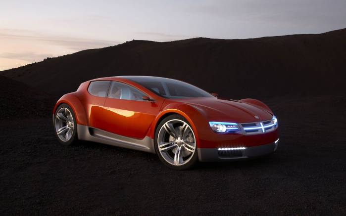Широкоформатные обои Фары Dodge Zeo Concept, Фары Додж Зео Концепт (Dodge Zeo Concept)