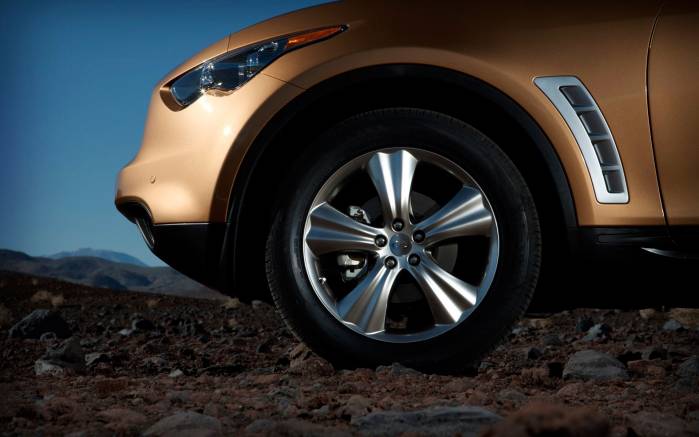 Широкоформатные обои Колесо Infiniti FX35, Колесо Инфинити (Infiniti FX35)