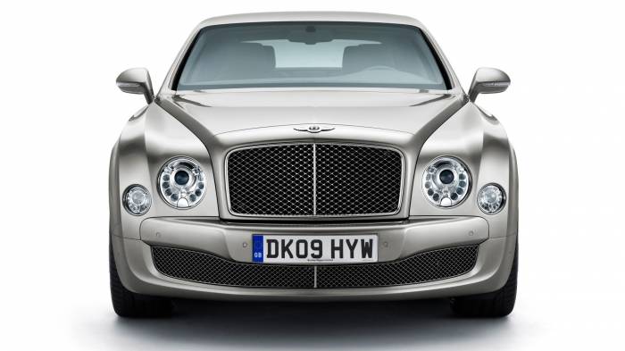 Широкоформатные обои Вentley mulsanne, Серый граф
