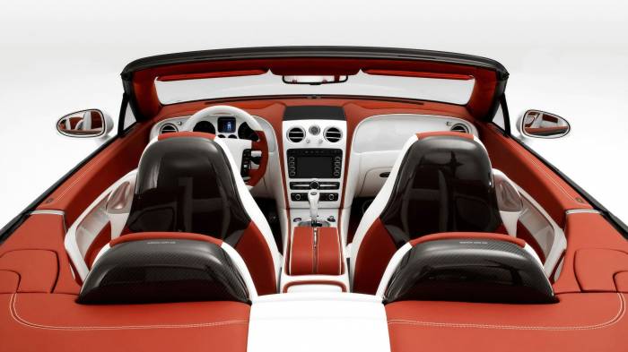 Широкоформатные обои Mansory Bentley, Салон кабриолета