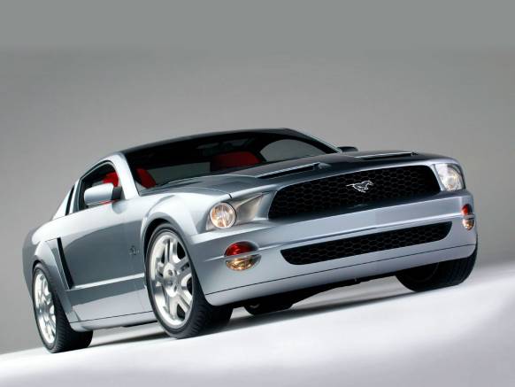 Широкоформатные обои Ford Mustang GT, Форд Мустанг вид спереди (Ford Mustang GT)