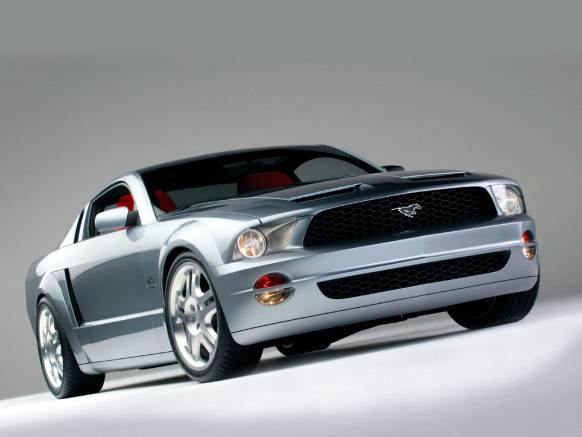 Широкоформатные обои Ford Mustang GT, Форд Мустанг вид спереди (Ford Mustang GT)