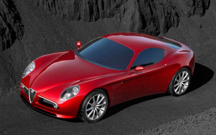 Широкоформатные обои Alfa Romeo 8C Competizione, Альфа Ромео Компетишн (Alfa Romeo 8C Competizione)