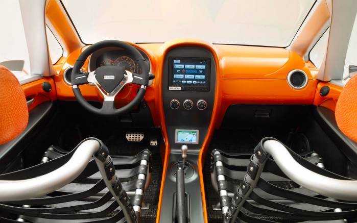 Широкоформатные обои Suzuki Makai панель, Приборная панель Сузуки Макаи концепт (Suzuki Makai Concept dashboard)