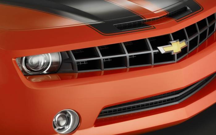 Широкоформатные обои Решетка Chevrolet Camaro Convertible, Решетка Шевроле Камаро Конвертебл (Chevrolet Camaro Convertible)