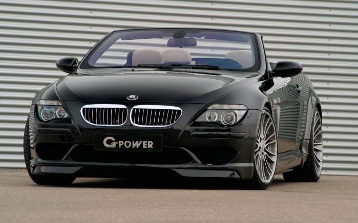 Широкоформатные обои Вид спереди G power M6 hurricane, Вид спереди БМВ пауэр М6 Харрикейн (G power M6 hurricane)