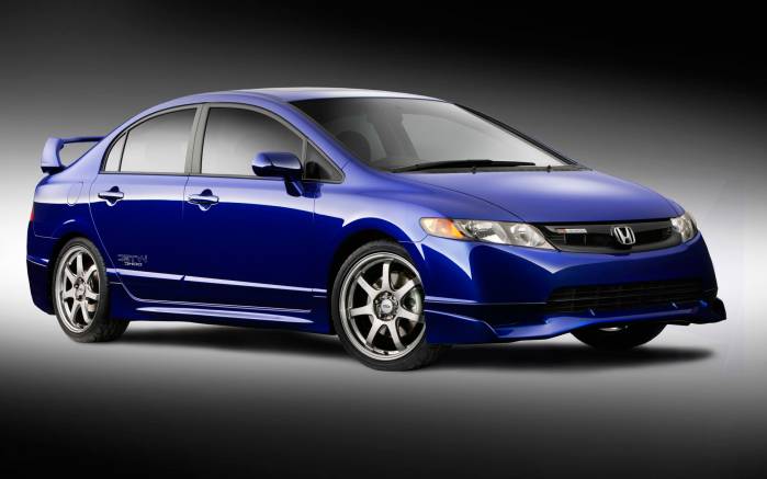 Широкоформатные обои Вид сбоку Honda Civic Mugen, Виз сбоку Хонда Цивик Мюген (Honda Civic Mugen)