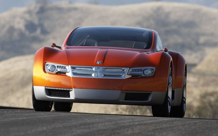 Широкоформатные обои Вид спереди Dodge Zeo Concept, Вид спереди Додж Зео Концепт (Dodge Zeo Concept)