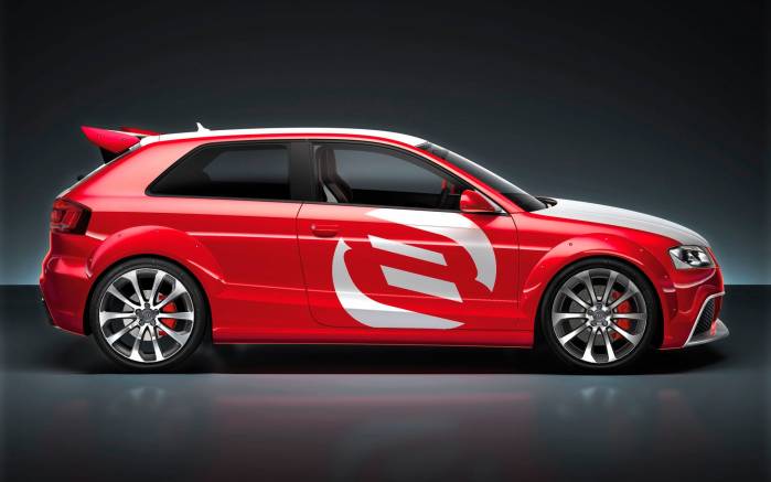 Широкоформатные обои Audi A3 вид слева, Вид слева Ауди А3 Клабспорт Кватро (Audi A3 Clubsport Tdi Quattro)