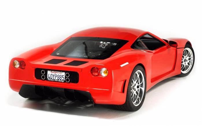 Широкоформатные обои Вид сзади Factory Five Racing GTM, Вид сзади Фэктори Файв Рэйсинг (Factory Five Racing GTM)