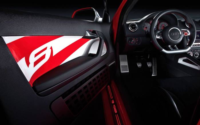 Широкоформатные обои Вид изнутри Audi A3, Ауди А3 Клабспорт Кватро (Audi A3 Clubsport Tdi Quattro)