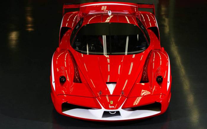 Широкоформатные обои Вид сзади Ferrari FXX, Вид сзади Феррари (Ferrari FXX)