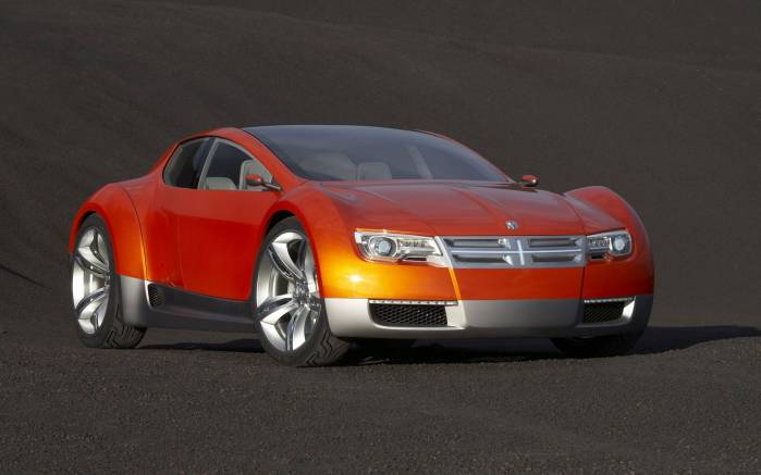 Широкоформатные обои Dodge Zeo Concept, Вид спереди Додж Зео Концепт (Dodge Zeo Concept)