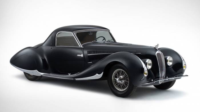Широкоформатные обои Delahaye 135, Черная модель