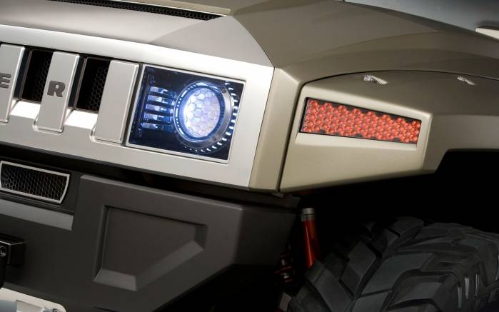 Широкоформатные обои Фара Hummer HX Concept 2008, Фара Хаммер Концепт (Hummer HX Concept 2008)