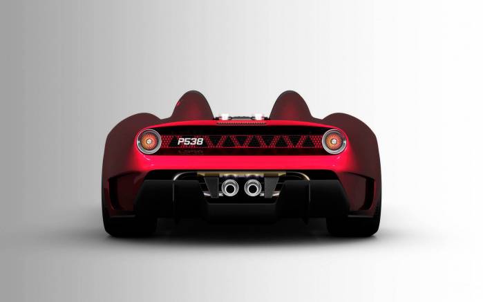 Широкоформатные обои Вид сзади Bizzarrini Livorno p538, Вид сзади Биззаррини Ливорно (Bizzarrini Livorno p538)