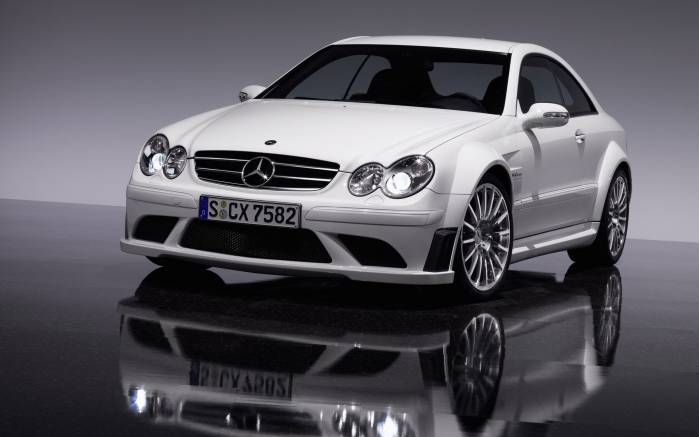 Широкоформатные обои Mercedes Benz AMG CLK63, Мерседес Бенц (Mercedes Benz AMG CLK63)