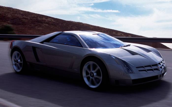 Широкоформатные обои Вид сбоку Cadillac Cien Concept, Вид сбоку Кадиллак Циен Концепт (Cadillac Cien Concept)