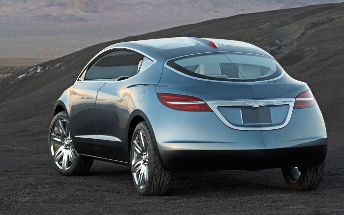Широкоформатные обои Вид сзади Chrysler EcoVoyager Concept, Вид сзади Крайслер Эко Вояжер Вольт (Chrysler EcoVoyager Concept)