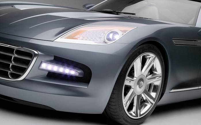 Широкоформатные обои Вид спереди Chrysler Firepowe, Вид спереди Крайслер Эко Вояжер Вольт (Chrysler Firepowe)