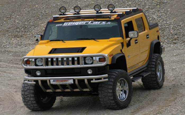 Широкоформатные обои Тюнингованный Hummer H2, Тюнингованный Хаммер (Hummer H2)