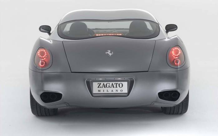 Широкоформатные обои Вид сзади Ferrari 575 GTZ, Вид сзади Феррари 575 (Ferrari 575 GTZ)