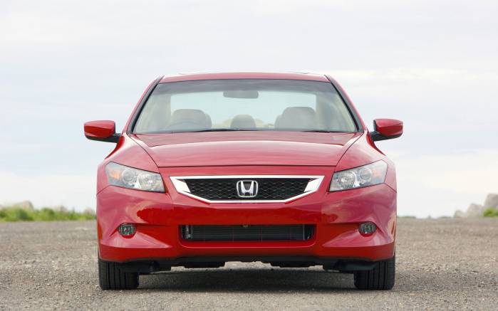 Широкоформатные обои Вид спереди Honda Accord 2008, Вид спереди Хонда Аккорд (Honda Accord 2008)