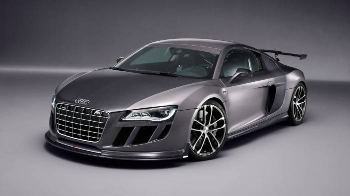 Широкоформатные обои Новая audi r8, Металлическая мечта
