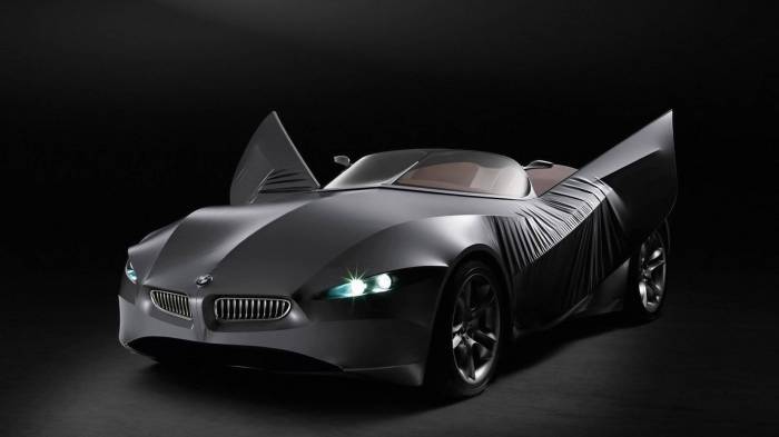 Широкоформатные обои BMW большое купе, Черная ящерица