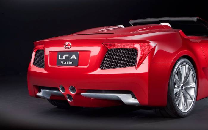 Широкоформатные обои Lexus LFA Roadster, Лексус Роадстер (Lexus LFA Roadster)