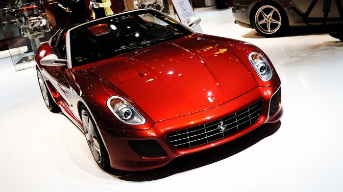 Широкоформатные обои Ferrari sa aperta paris, Передний бампер Ferrari sa aperta paris